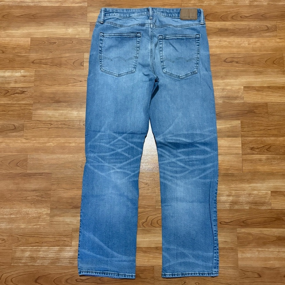 American Eagle Outfitters Men's Airflex Relaxed Straight Jeans 33x32 Flaw‎ - Picture 8 of 12